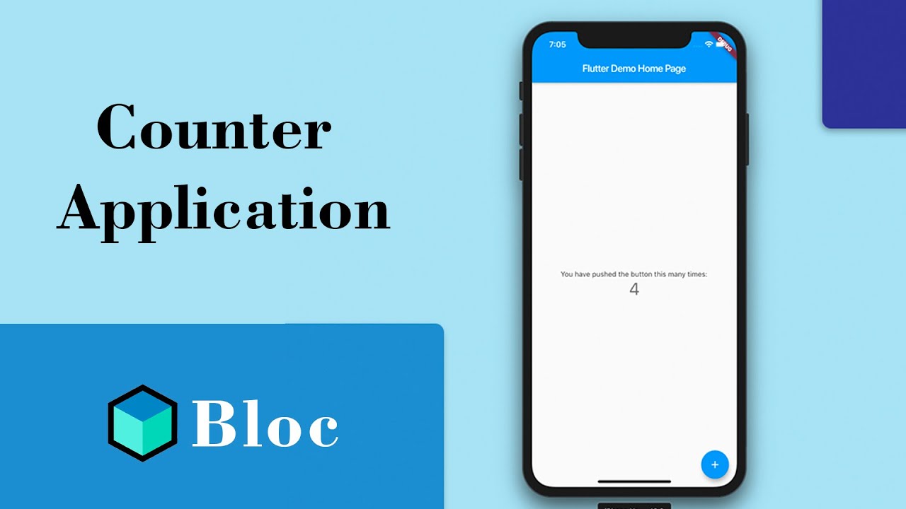Flutter Counter App with Bloc | Flutter Tutorial Bloc  | Flutter Bloc State Management Tool