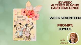 52 Week Playing Card Challenge Week Seventeen Mixed Media #playingcardchallenge #mixedmedia