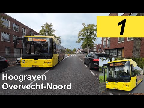 U-OV lijn 1: Hoograven - Overvecht-Noord  | Qbuzz Utrecht | Qbuzz 4602 | 2024