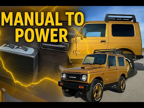 Adding Power Windows to a 30 Year Old Jimny, with the help of 3D Printing.