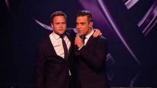 The X Factor 2009 - Olly &amp; Robbie Williams: Angels - Live Show 10 (itv.com/xfactor)