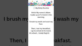 Daily Routine in English – A1 Beginners | Improve Listening & Speaking with Shadowing