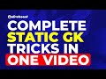 Complete Static GK Tricks In One Video General Knowledge