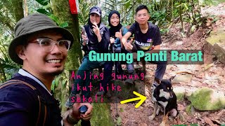 Gunung Panti Barat. Mountain dog join us hiking.