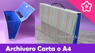 Maletín Archivero de cartón Tamaño Carta - DecoAndCrafts
