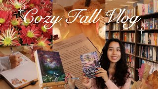 autumn days 🍂🥧 cozy reading, baking & painting