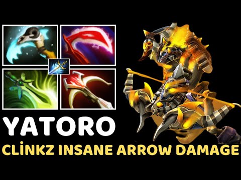 YATORO Clinkz Insane Arrow Damage 7.33 Dota 2