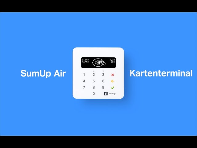 SumUp Air Kartenterminal - Kartenzahlungen akzeptieren. Jederzeit. Überall.