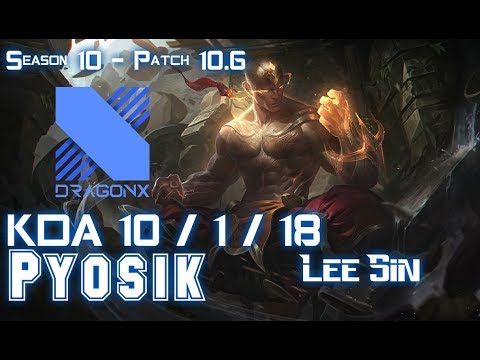 DRX Pyosik LEE SIN vs ELISE Jungle - Patch 10.6 KR Ranked
