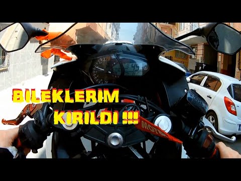 YZF R25 ile 150 Km/h FECİ KAZA YAPTIM - TRAFİKTE ÖNGÖRÜ - UFAK HAYLAZLIKLAR   #motovlog  #001