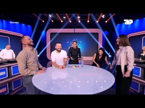 Plasin të qeshurat në studio, Miss-i fiton sfidën - Piramida