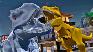 Anquilossauro VS Indominus Rex VS T Rex Gold & Silver no LEGO Jurassic World