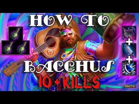 SMITE - HOW TO BACCHUS 10+kills (Season 8)