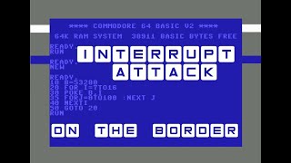 Interrupt attack on Commodore 64 Border