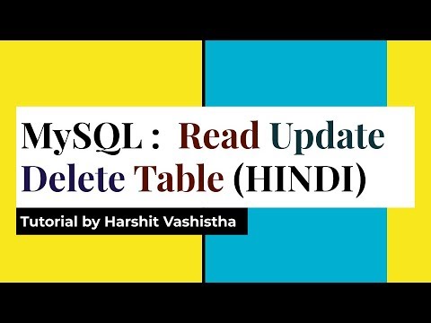 SQL Read update delete table