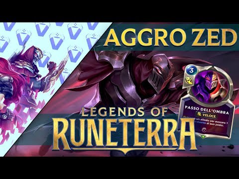 Ti Piace Vincere Facile? Smorca anche Tu con Zed Aggro! | Runeterra Ita