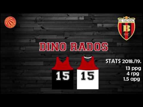 Dino Rados Highlights 2018/19 || Prva Liga North Macedonia || KK Vardar