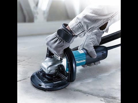 MAKITA betono šlifuoklis 125mm 1400W PC5010C video