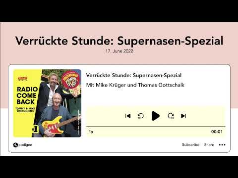 Verrückte Stunde: Supernasen-Spezial mit Mike Krüger & Thomas Gottschalk (Antenne Kärnten Radioshow)