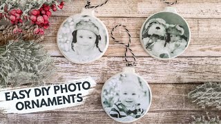 How to Make Easy DIY Photo Ornaments