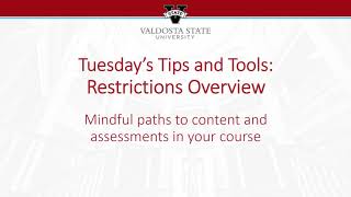 Tips and Tools: Restrictions in BlazeVIEW