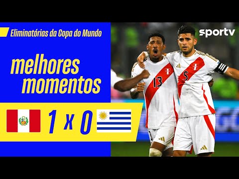 Gols e lances de Peru x Uruguai