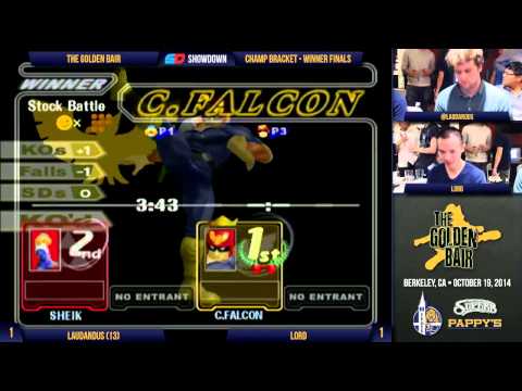 The Golden Bair - Champ Bracket - Winner Finals: Laudandus (Sheik) vs Lord (C. Falcon)