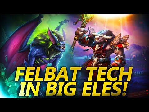 Felbat Tech in Big Eles! | Hearthstone Battlegrounds Gameplay | Patch 22.0 | bofur_hs