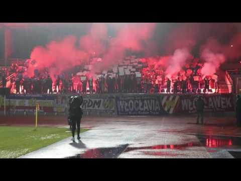 Derby Włocławka. Oprawa kibiców Włocłavii