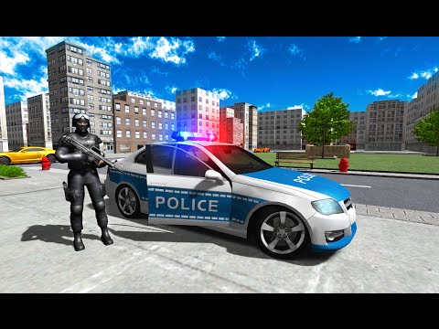 Police Car Driver City Video