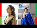 SANYA MALHOTRA Hot Vertical Edit Hot Photoshoot Looks Ravishing In Black Lehenga Winky