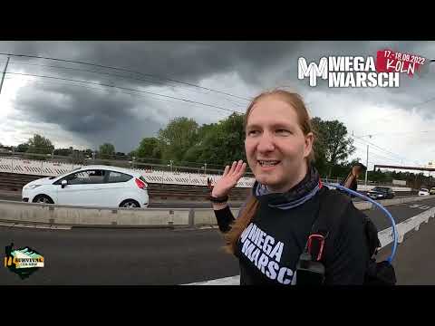 MegaMarsch Köln 2022 - Schaffe ich 100 km in 24 Stunden? #wirgehenweiter