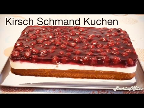 Lecker Kirsch Schmand Kuchen (Sourcream Cherry Cake )