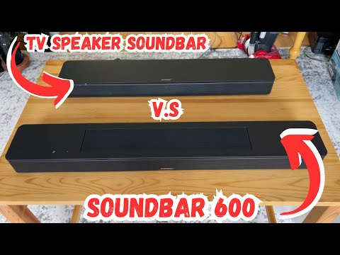 Does more MONEY = Higher Quality sound?! Comparison of Bose Smart Soundbar 600 vs Bose TV Speaker