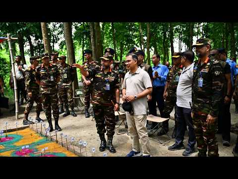 সেনাবাহিনীর মহড়া পরিদর্শনে প্রধানমন্ত্রী