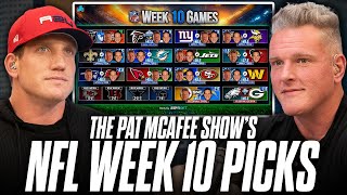 The Pat McAfee Show Picks & Predicts Every Game For NFL's 2025 Week 10 Weekend