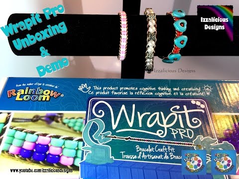 Rainbow Loom Wrapit Pro Unboxing, Review & Demo - Make wrap it bracelets in the Chan Luu style