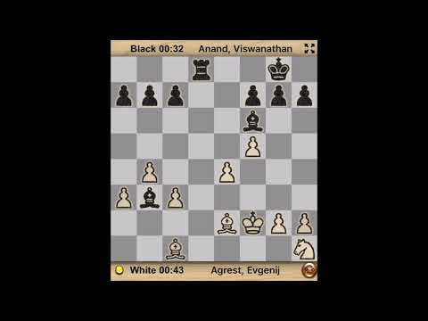 CHESS; Grand Master Chess Game, Evgeny Agrest VS Viswanathan Anand