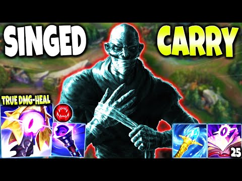 This is the Best Singed Build to CARRY the IMPOSSIBLE games!!