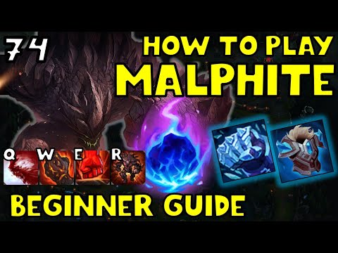 HOW TO PLAY MALPHITE TOP FOR BEGINNERS | MALPHITE Guide Season 12 |A TO Z EP. 74 | League of Legends