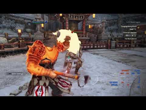 For Honor heavy unblockable spam technique lol
