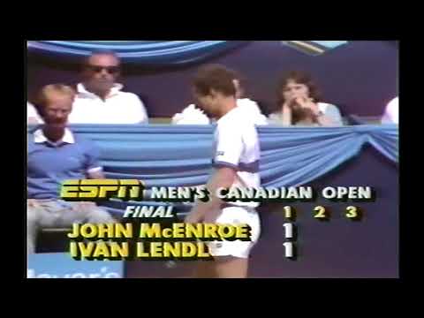 John Mcenroe vs Ivan Lendl Final Canadian Open 1985