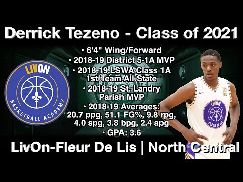 Derrick Tezeno (North Central/LivOn-Fleur De Lis 2021 W/F) - Nike EYBL Session II Highlights