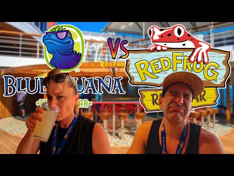 MENU TEST | Blue Iguana vs Red Frog | Battle of the Lido Deck Bars | Carnival Paradise
