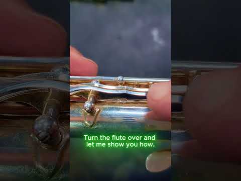 How to repair flute Bb thumb that wont play. #instrumentrepair #flute #fluterepair #banddirector