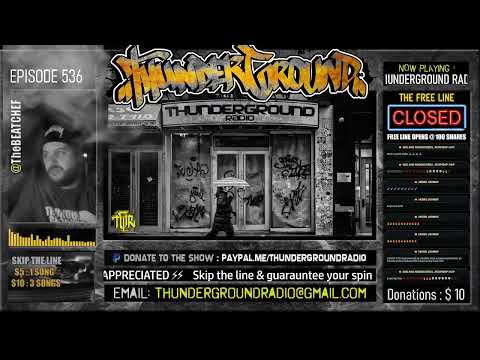 2 HOUR UNDERGROUND HIPHOP MIX - THUNDERGROUND RADIO EP #536  #UndergroundHipHop