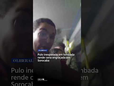 😂 Pulo inesperado em lombada rende cena engraçada em Sorocaba