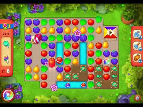 GardenScapes Level 2917 no boosters (23 moves)
