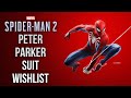 Marvel S Spider Man 2 Suit Wishlist Peter Parker Edition