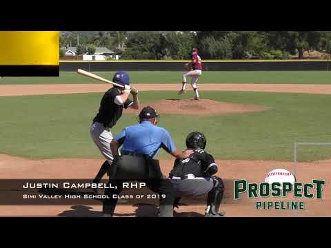 Justin Campbell Prospect Video, RHP, Simi Valley High School Class of 2019